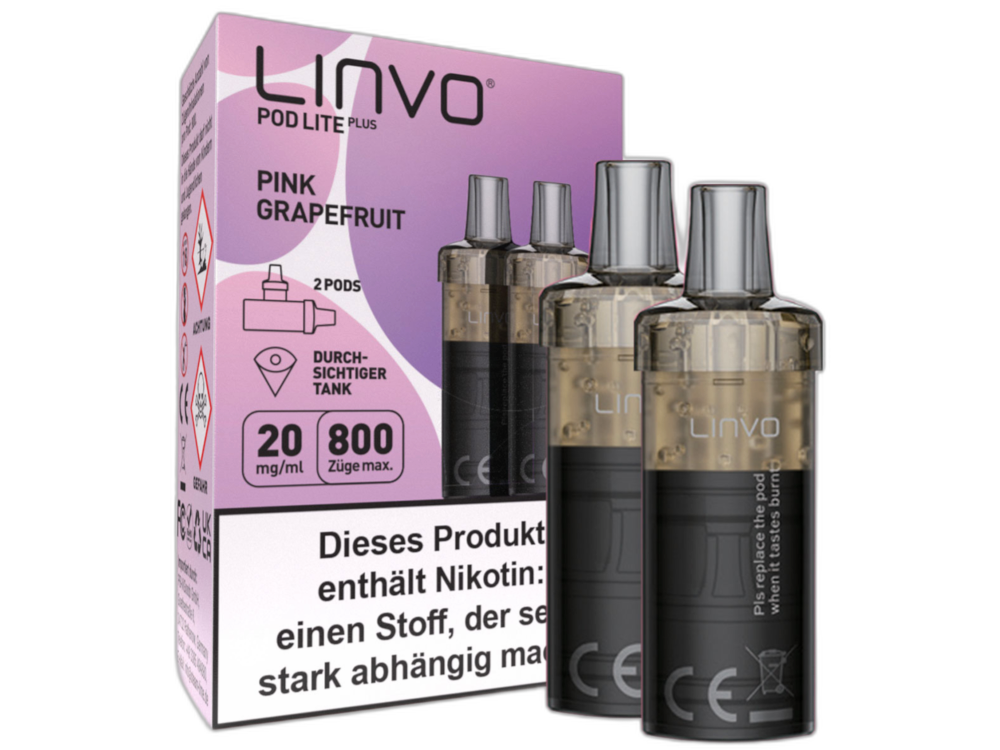 Linvo - Pod Lite Plus - 2ml Prefilled Cartridge (2 pieces)