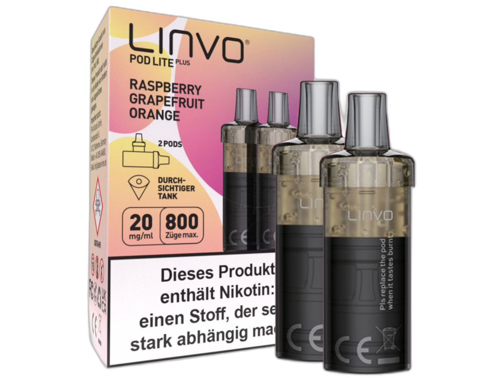Linvo - Pod Lite Plus - 2ml Prefilled Cartridge (2 pieces)