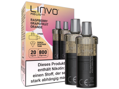 Linvo - Pod Lite Plus - 2ml Prefilled Cartridge (2 pieces)