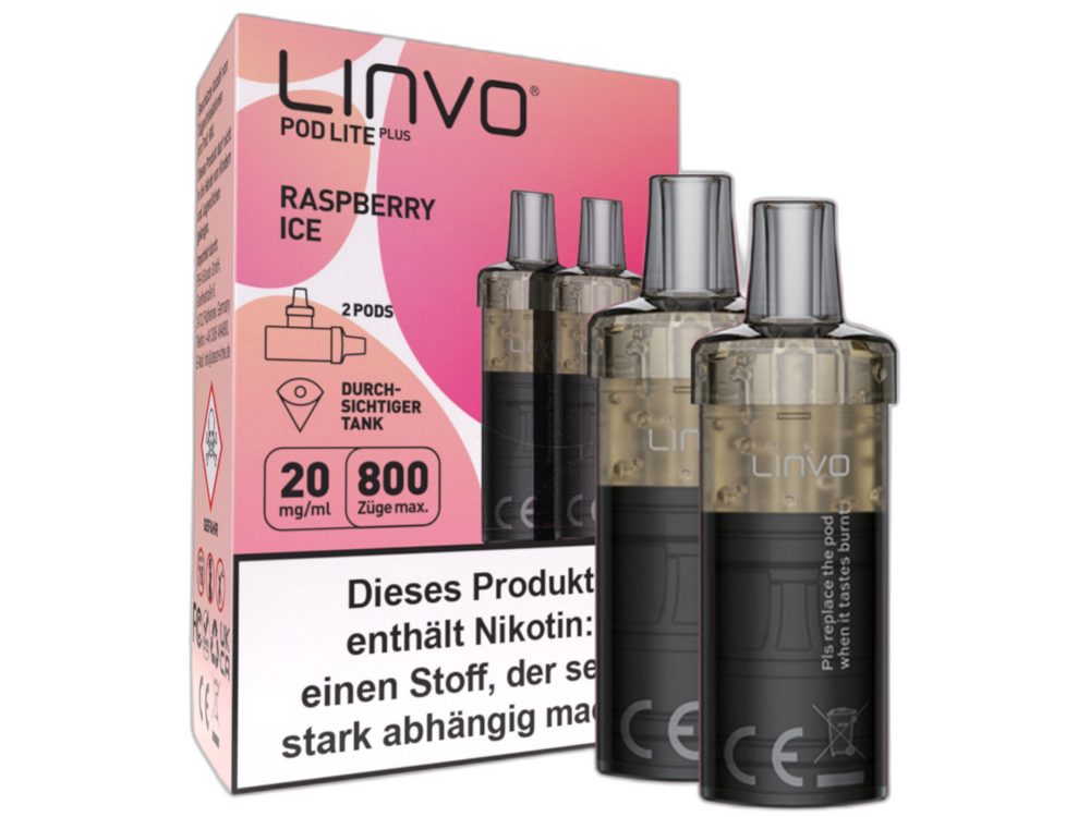 Linvo - Pod Lite Plus - 2ml Prefilled Cartridge (2 pieces)