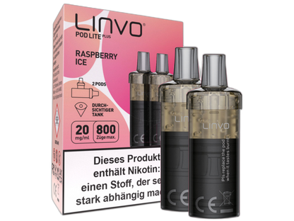 Linvo - Pod Lite Plus - 2ml Prefilled Cartridge (2 pieces)