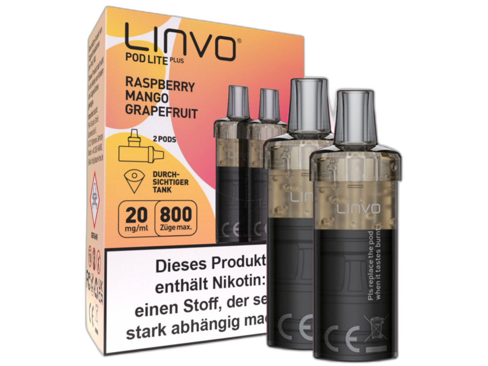 Linvo - Pod Lite Plus - 2ml Prefilled Cartridge (2 pieces)