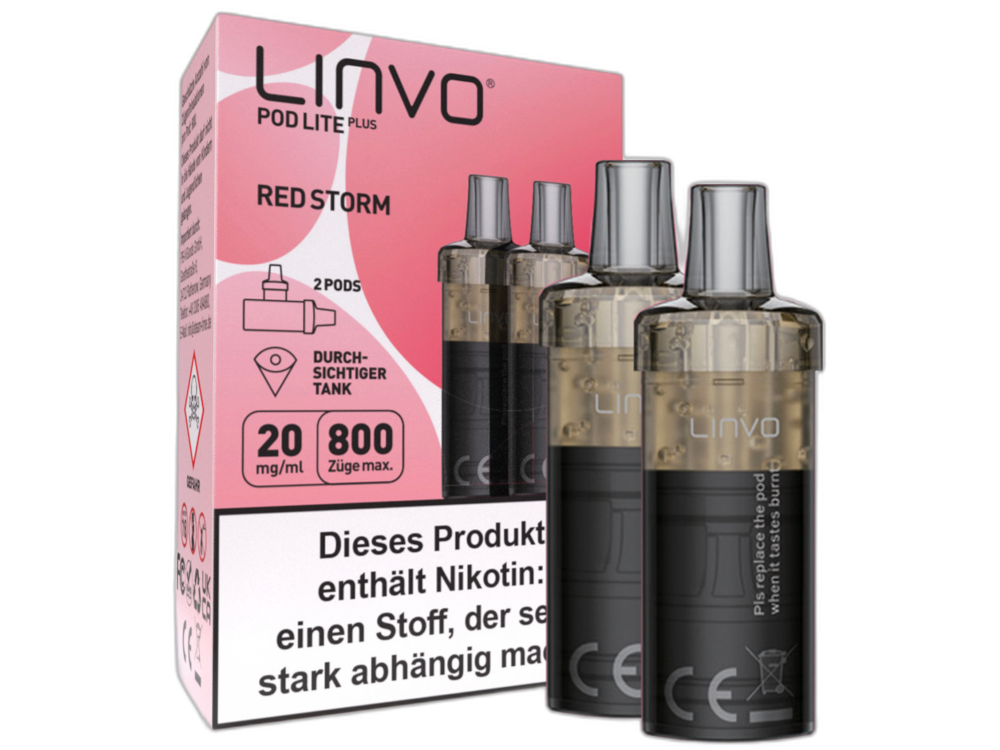 Linvo - Pod Lite Plus - 2ml Prefilled Cartridge (2 pieces)