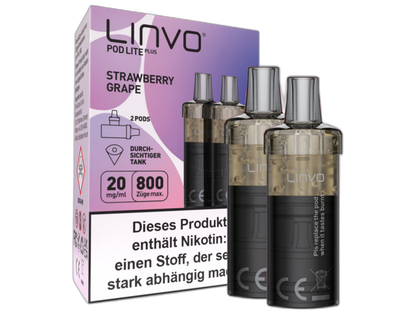 Linvo - Pod Lite Plus - 2ml Prefilled Cartridge (2 pieces)