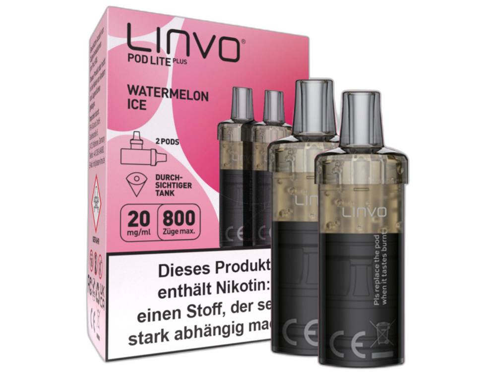Linvo - Pod Lite Plus - 2ml Prefilled Cartridge (2 pieces)