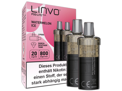 Linvo - Pod Lite Plus - 2ml Prefilled Cartridge (2 pieces)
