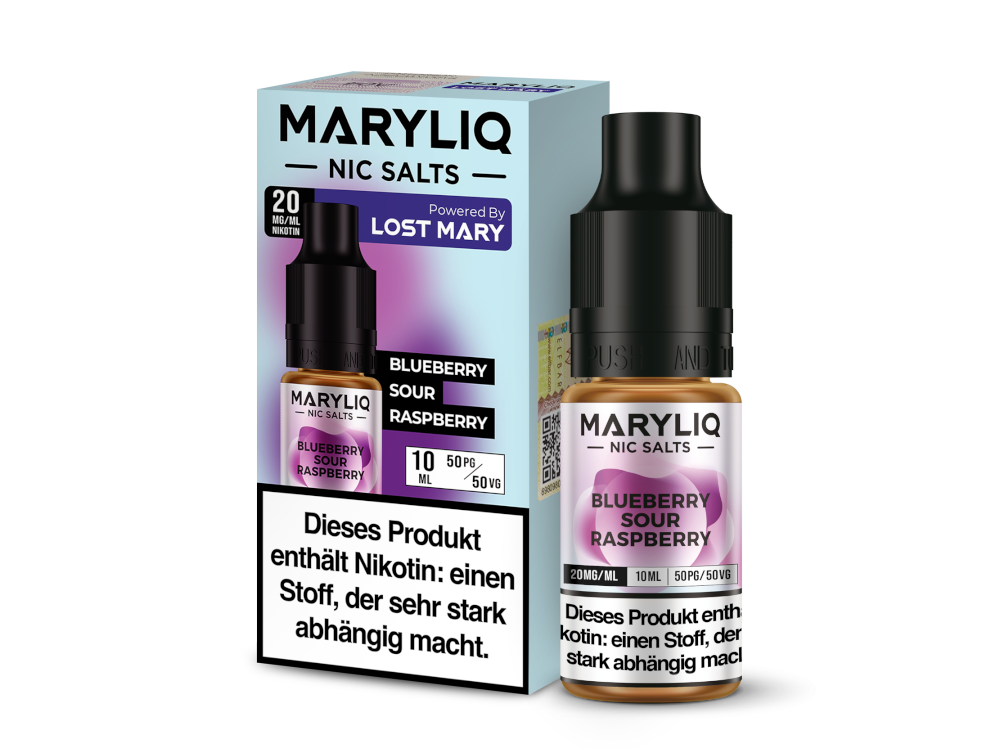 MARYLIQ - Blueberry Sour Raspberry - 10ml Fertigliquid (Nikotinsalz)