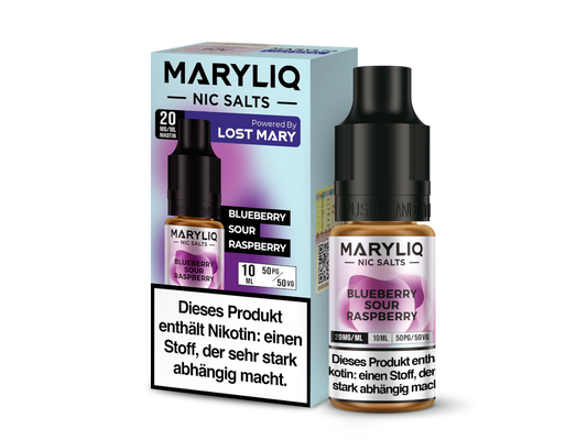 MARYLIQ - Blueberry Sour Raspberry - 10ml Fertigliquid (Nikotinsalz)