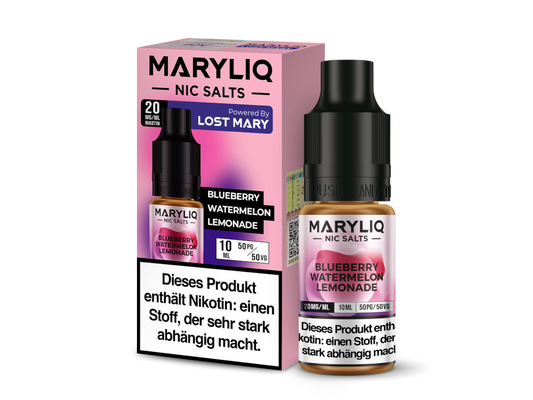 MARYLIQ - Blueberry Watermelon Lemonade - 10ml Fertigliquid (Nikotinsalz)