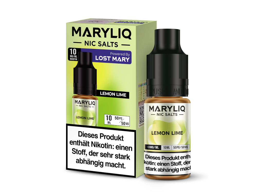 MARYLIQ - Lemon Lime - 10ml Fertigliquid (Nikotinsalz)