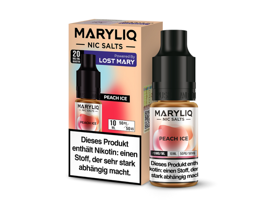 MARYLIQ - Peach Ice - 10ml Fertigliquid (Nikotinsalz)