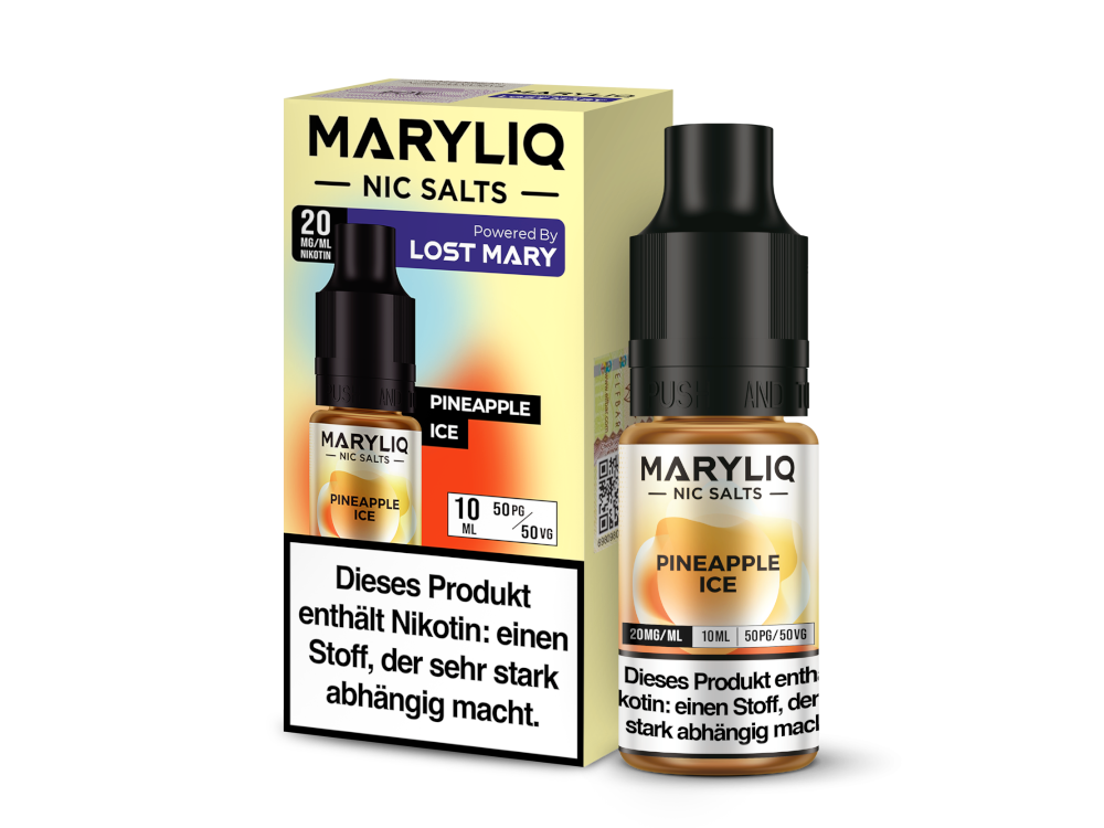 MARYLIQ - Pineapple Ice - 10ml Fertigliquid (Nikotinsalz)