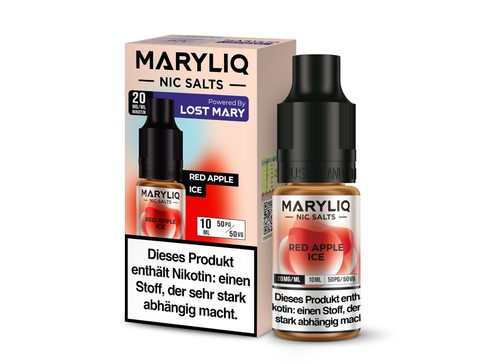 MARYLIQ - Red Apple Ice - 10ml Fertigliquid (Nikotinsalz)