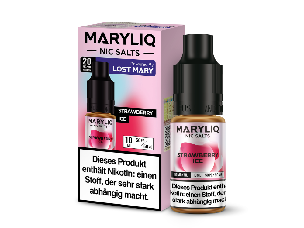 MARYLIQ - Strawberry Ice - 10ml Fertigliquid (Nikotinsalz)