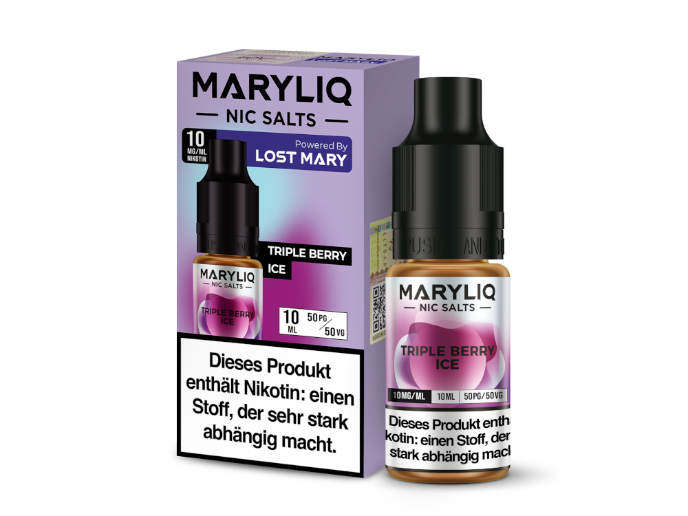 MARYLIQ - Triple Berry Ice - 10ml Fertigliquid (Nikotinsalz)