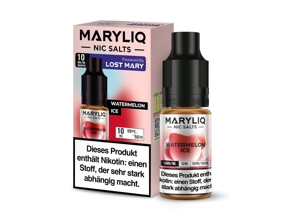 MARYLIQ - Watermelon Ice - 10ml Fertigliquid (Nikotinsalz)