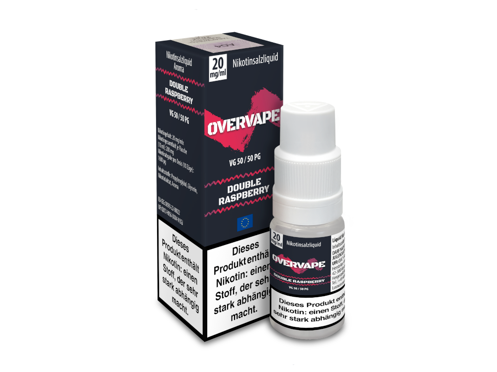 Overvape - Double Raspberry - 10ml Fertigliquid (Nikotinsalz)