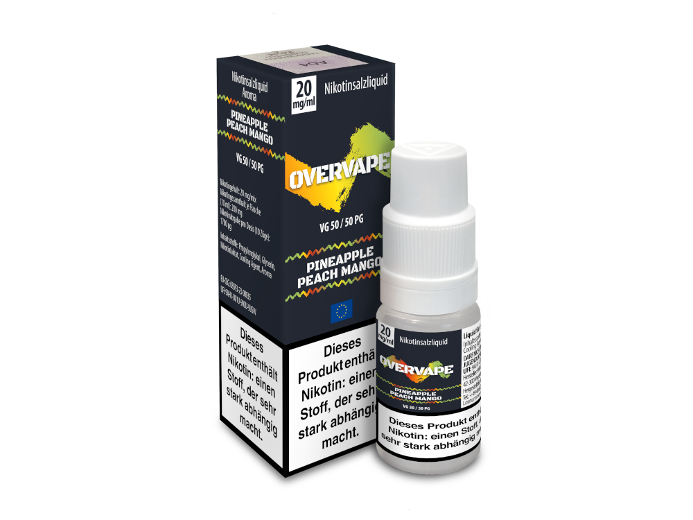 Overvape - Pineapple Peach Mango - 10ml Fertigliquid (Nikotinsalz)