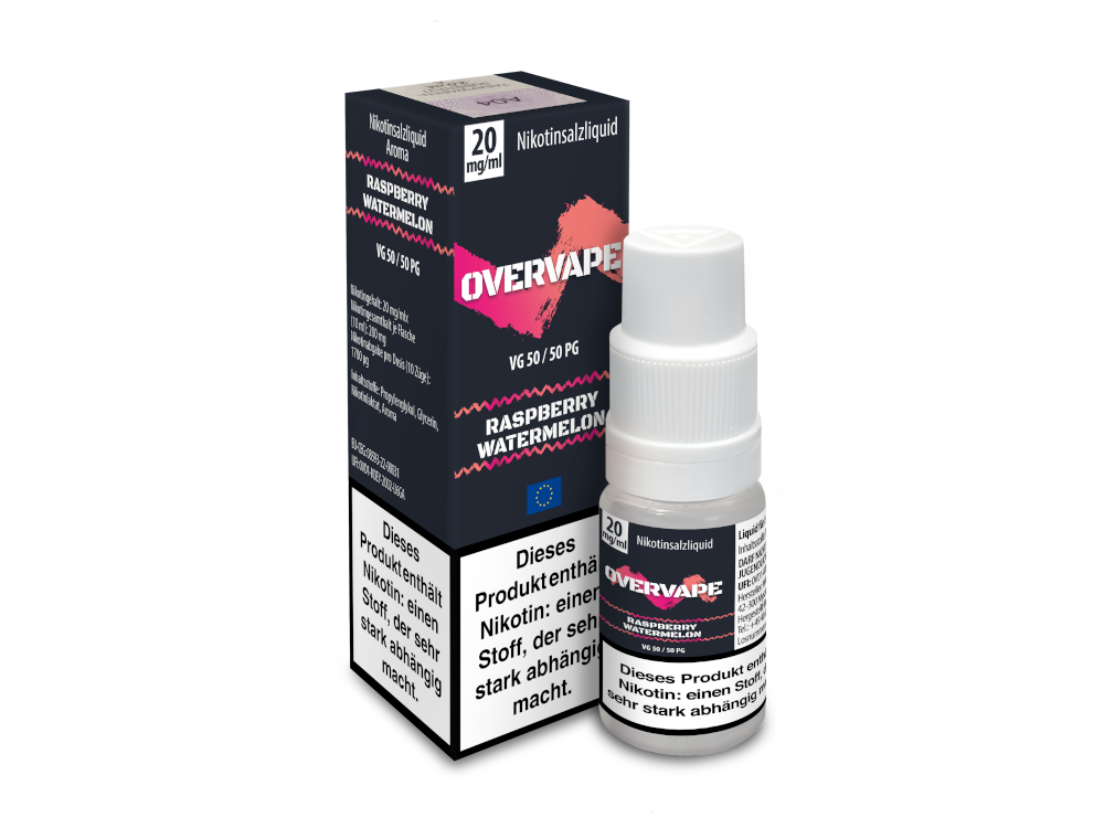 Overvape - Raspberry Watermelon - 10ml Fertigliquid (Nikotinsalz)