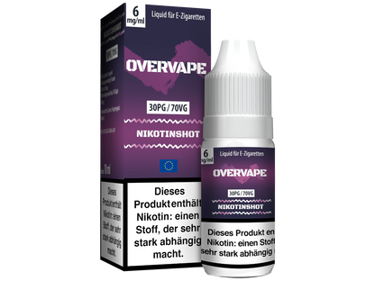 Overvape - Nikotin Shot - 10ml (30PG/70VG)