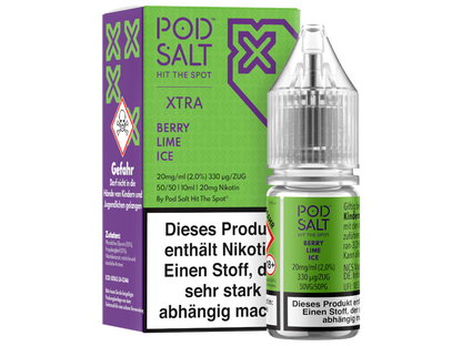 Pod Salt X - Berry Lime Ice - 10ml Fertigliquid (Nikotinsalz)