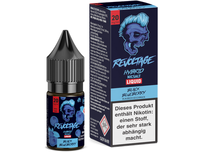 Revoltage - Tobacco Gold - Black Blueberry - 10ml Fertigliquid (Hybrid Nikotinsalz)