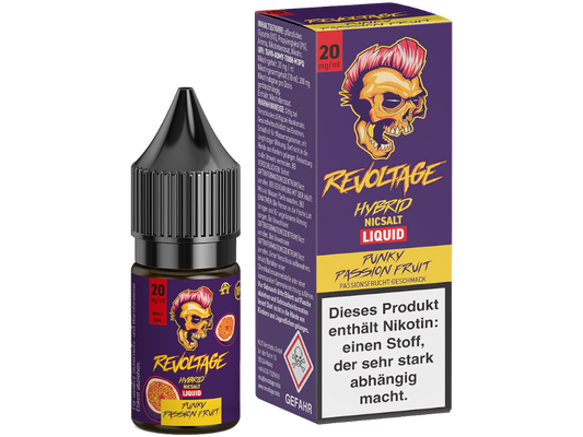 Revoltage - Punky Passion Fruit - 10ml Fertigliquid (Hybrid Nikotinsalz)