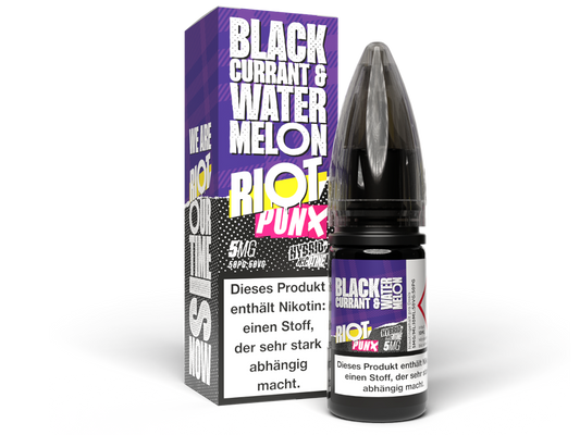 Riot Squad - PUNX - Blackcurrant & Watermelon - 10ml Fertigliquid (Hybrid Nikotinsalz)