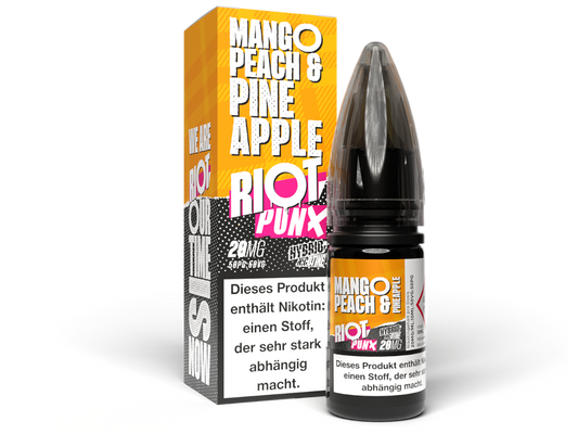 Riot Squad - PUNX - Mango, Peach & Pineapple - 10ml Fertigliquid (Hybrid Nikotinsalz)