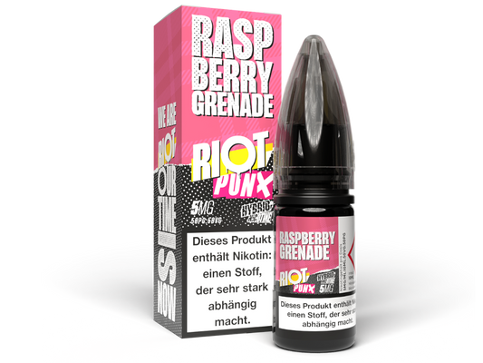 Riot Squad - PUNX - Raspberry Grenade - 10ml Fertigliquid (Hybrid Nikotinsalz)