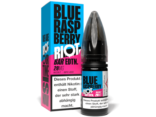 Riot Squad - BAR EDTN. - Blue Raspberry - 10ml Fertigliquid (Nikotinsalz)