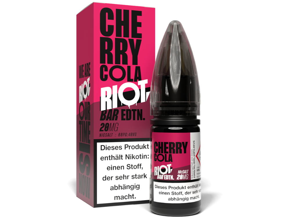 Riot Squad - BAR EDTN. - Cherry Cola - 10ml Fertigliquid (Nikotinsalz)