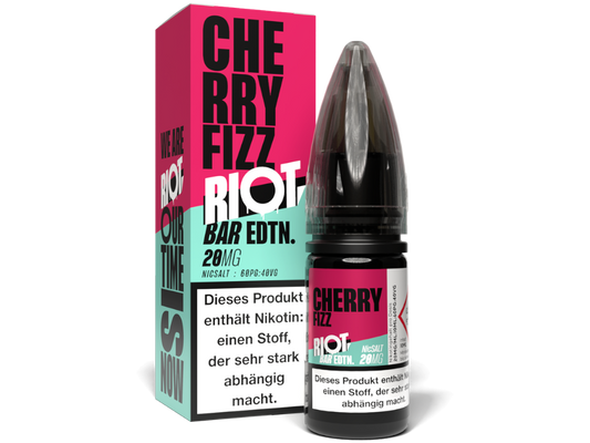 Riot Squad - BAR EDTN. - Cherry Fizz - 10ml Fertigliquid (Nikotinsalz)