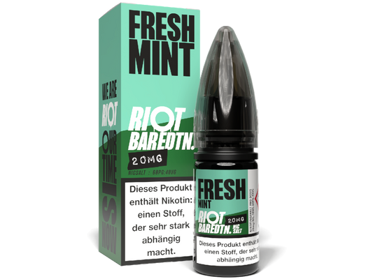Riot Squad - BAR EDTN. - Fresh Mint - 10ml Fertigliquid (Nikotinsalz)