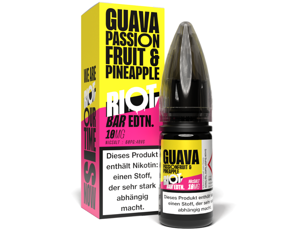 Riot Squad - BAR EDTN. - Guava Passionfruit Pineapple - 10ml Fertigliquid (Nikotinsalz)