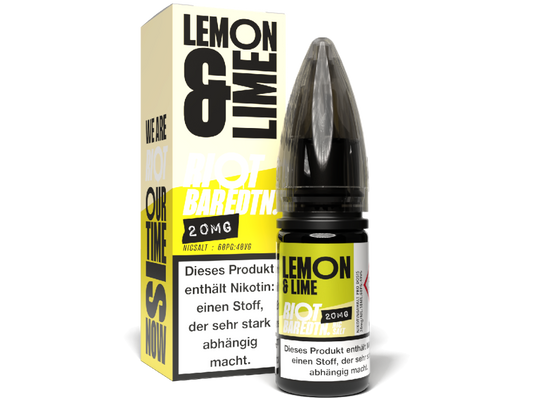 Riot Squad - BAR EDTN. - Lemon & Lime - 10ml Fertigliquid (Nikotinsalz)