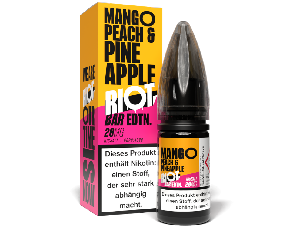 Riot Squad - BAR EDTN. - Mango Peach Pineapple - 10ml Fertigliquid (Nikotinsalz)