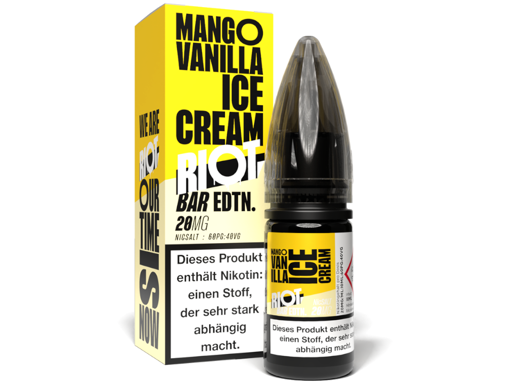 Riot Squad - BAR EDTN. - Mango Vanilla Ice Cream - 10ml ready-to-eat liquid (nicotine salt)