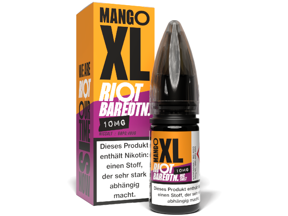 Riot Squad - BAR EDTN. - Mango XL - 10ml Fertigliquid (Nikotinsalz)