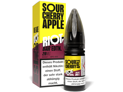 Riot Squad - BAR EDTN. - Sour Cherry Apple - 10ml Fertigliquid (Nikotinsalz)
