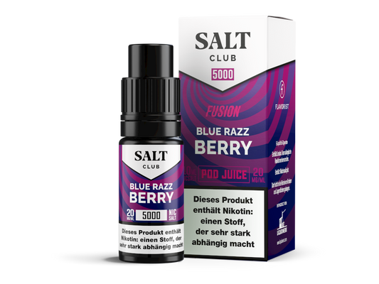 Salt Club - 5000 - Blue Razz Berry - 10ml Fertigliquid (Nikotinsalz)