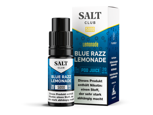 Salt Club - 5000 - Blue Razz Lemonade - 10ml Fertigliquid (Nikotinsalz)