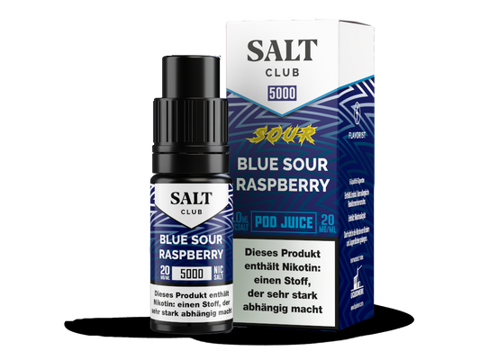 Salt Club - 5000 - Blue Sour Raspberry - 10ml Fertigliquid (Nikotinsalz)