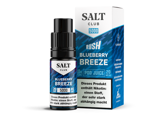 Salt Club - 5000 - Blueberry Breeze - 10ml Fertigliquid (Nikotinsalz)