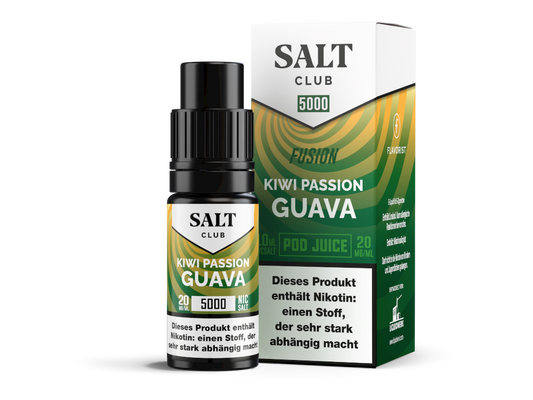 Salt Club - 5000 - Kiwi Passion Guava - 10ml Fertigliquid (Nikotinsalz)