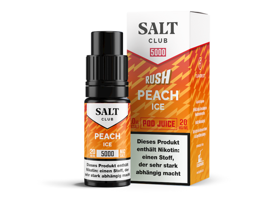 Salt Club - 5000 - Peach Ice - 10ml Fertigliquid (Nikotinsalz)