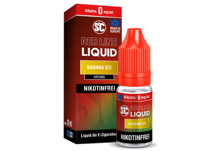 SC - Red Line Banana Ice - 10ml Fertigliquid (Nikotinfrei/Nikotinsalz)