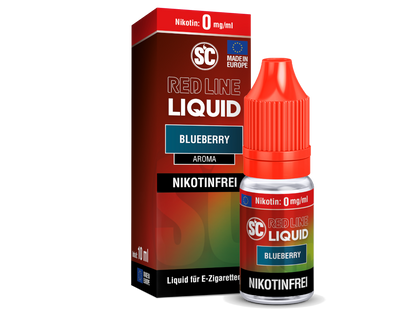 SC - Red Line Blueberry - 10ml Fertigliquid (Nikotinfrei/Nikotinsalz)