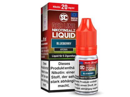 SC - Red Line Blueberry - 10ml Fertigliquid (Nikotinfrei/Nikotinsalz)