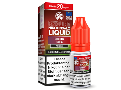 SC - Red Line Cherry Cola - 10ml Fertigliquid (Nikotinfrei/Nikotinsalz)